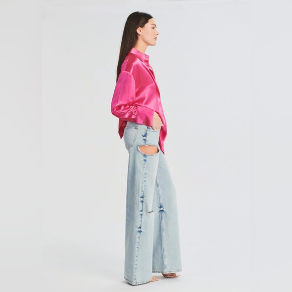 SER.O.YA Mel Revolve Runway Top Hot Pink Size Medium - Picture 5 of 7